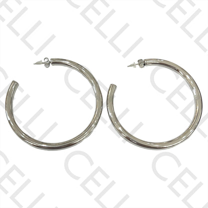 Steel Earring - basic hoop