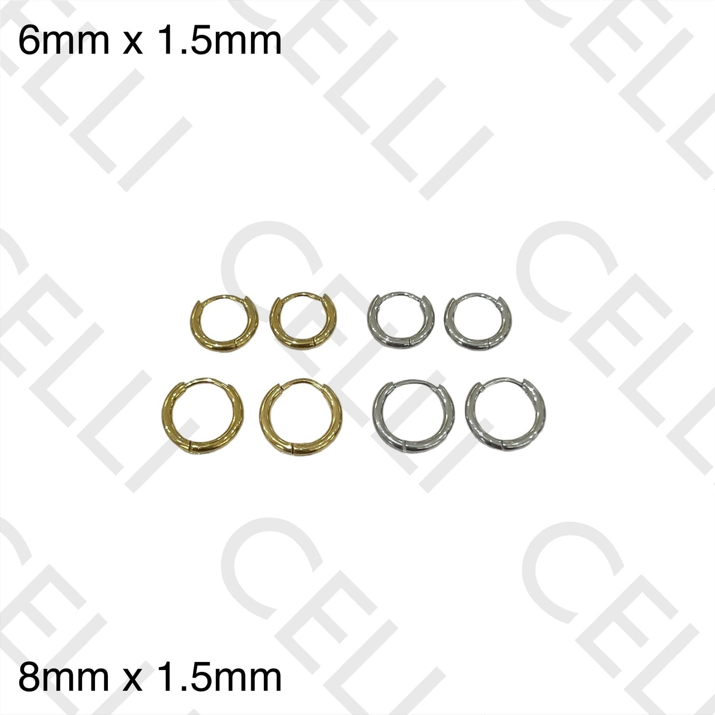 Brinco de Aço - argola básica mini