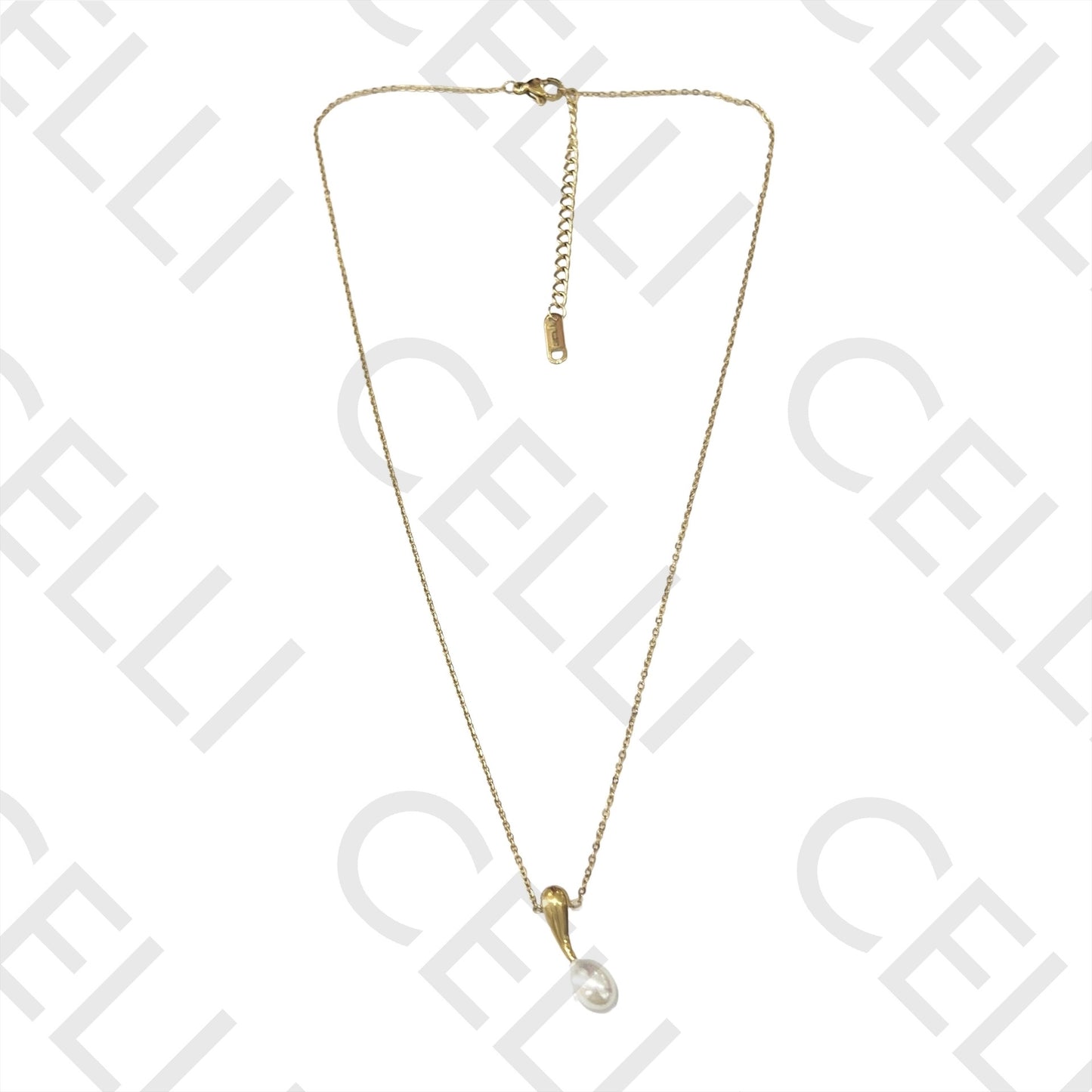 Steel Necklace - Pearl