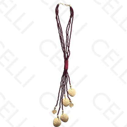 Colar de moda - múltiplo com pendentes