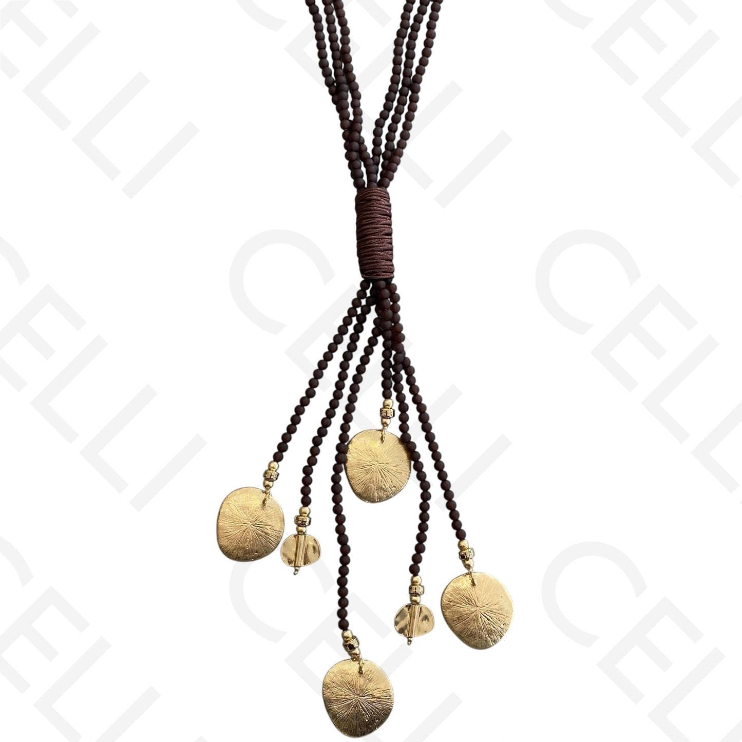 Colar de moda - múltiplo com pendentes