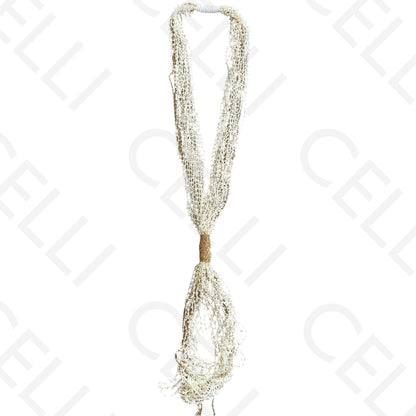 Colar de moda - múltiplo com missangas