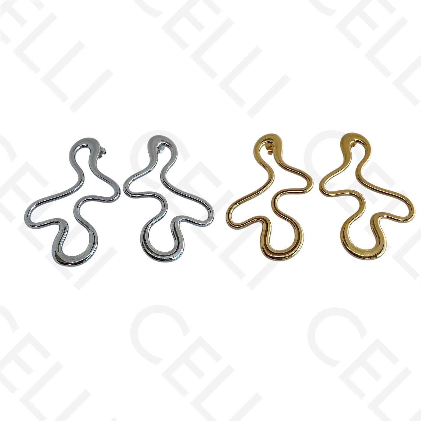 Steel necklace - large fish pendant