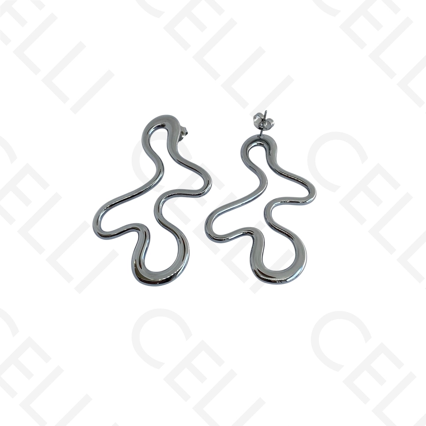 Steel necklace - large fish pendant