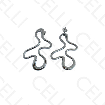 Steel necklace - large fish pendant