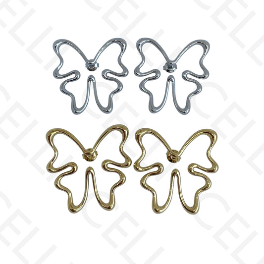 Brinco de aço - borboleta