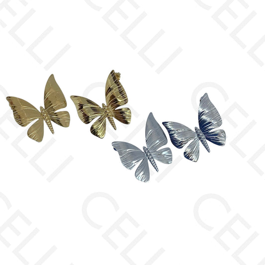 Brinco de aço - borboleta