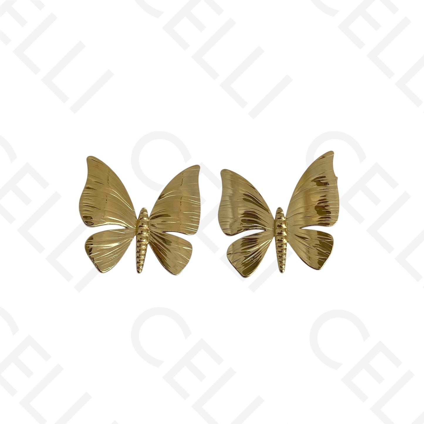 Brinco de aço - borboleta