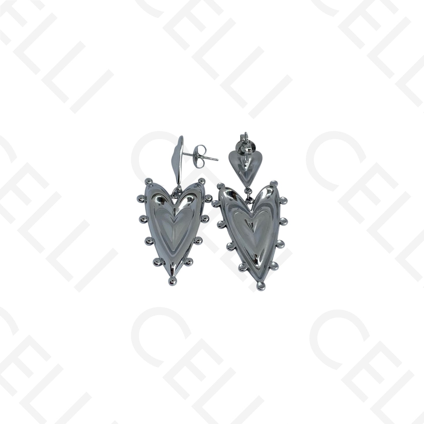 Steel necklace - large fish pendant