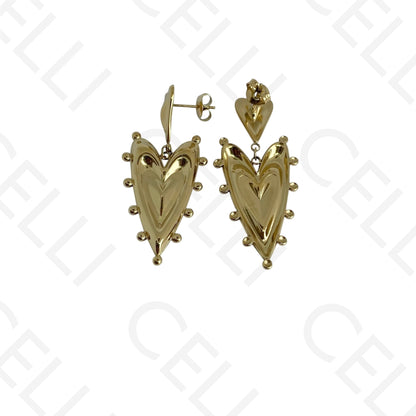 Steel necklace - large fish pendant