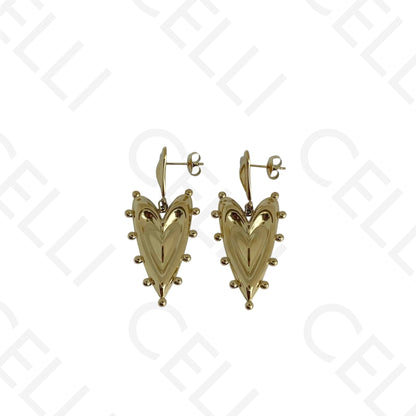 Steel necklace - large fish pendant