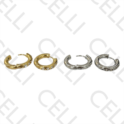 Steel Hoop Earrings - Brilliant (5)