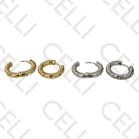 Steel Hoop Earrings - Brilliant (5)