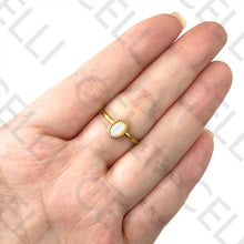 Cargar imagen en el visor de la galería, Anillo de acero - con piedra natural
