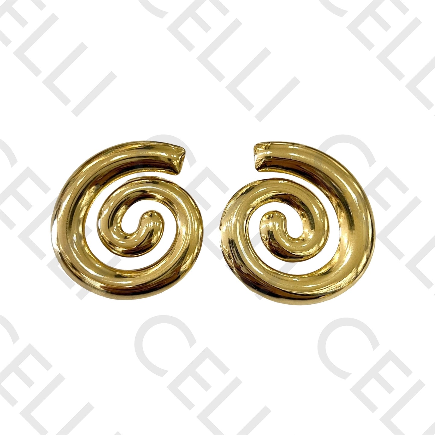 Steel Earring - Smooth Snail