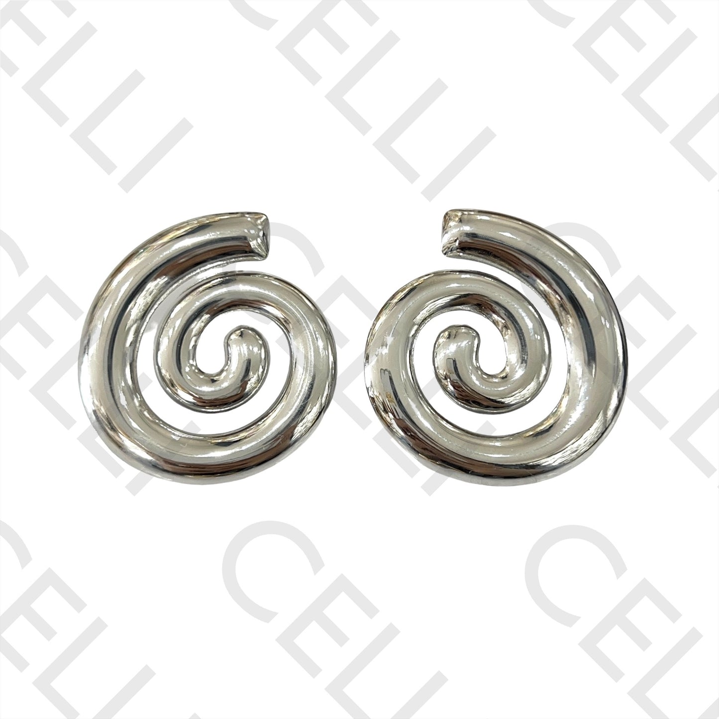 Steel Earring - Smooth Snail