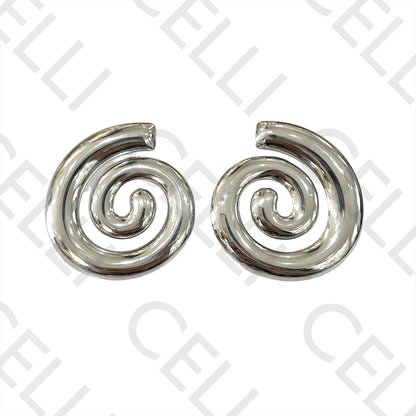 Steel Earring - Smooth Snail