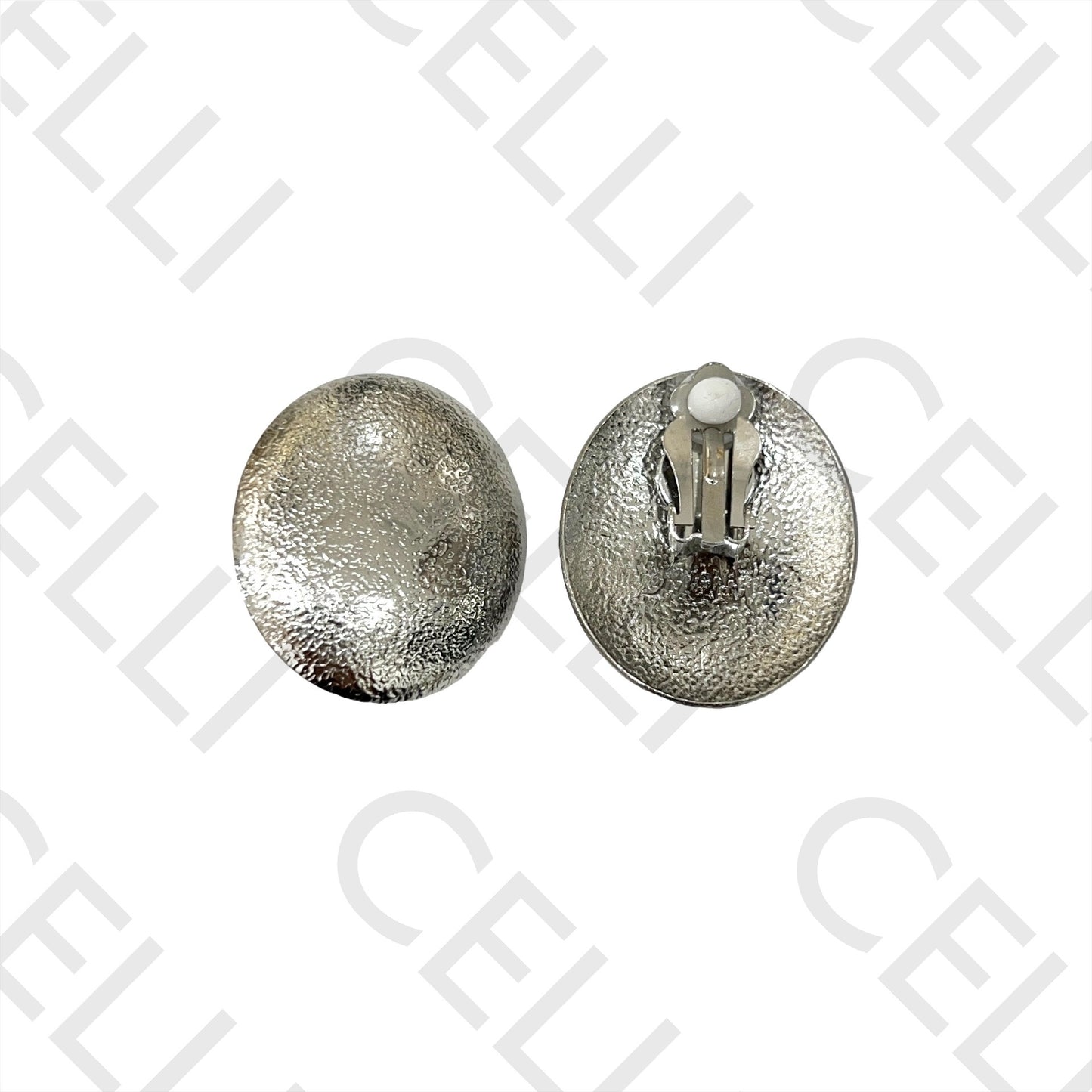 不锈钢耳环 - 椭圆形（弹簧）