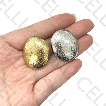 不锈钢耳环 - 椭圆形（弹簧）