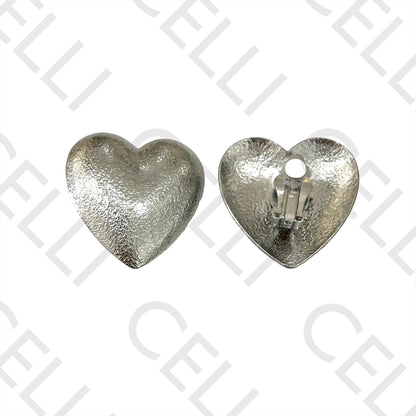 Steel Earring - Heart (Spring)
