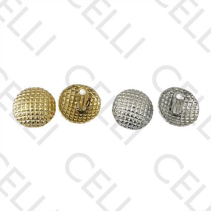 不锈钢耳环 - 圆形（弹簧）