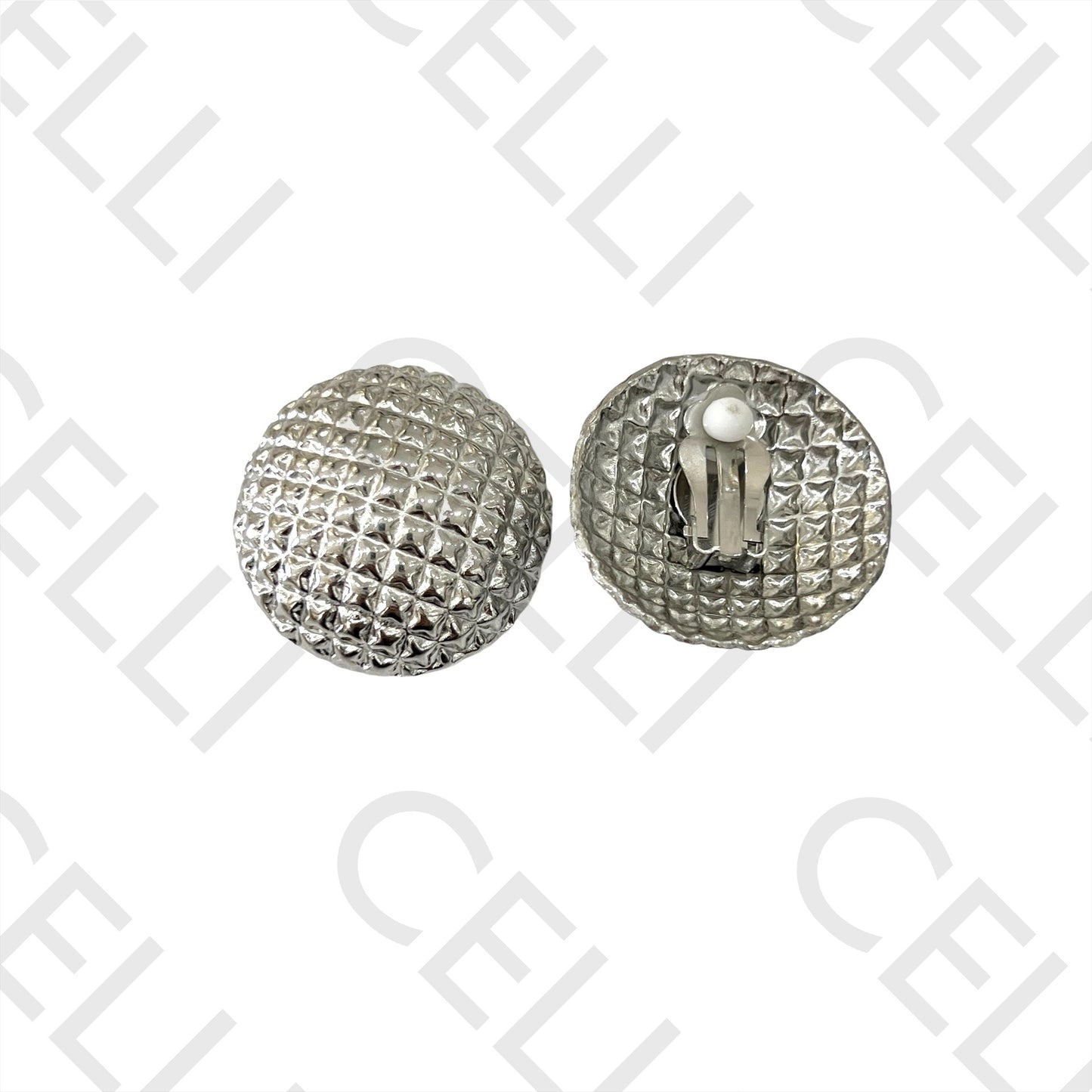 不锈钢耳环 - 圆形（弹簧）