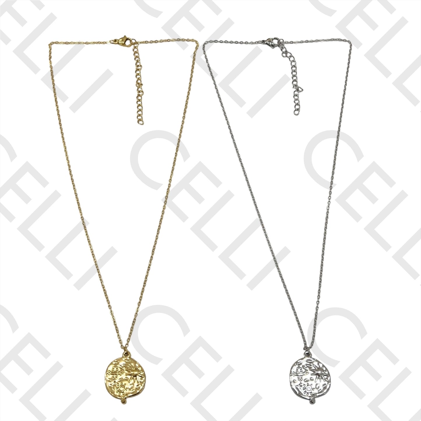 Colar de Aço - medalha sol