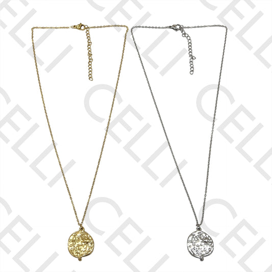 Colar de Aço - medalha sol