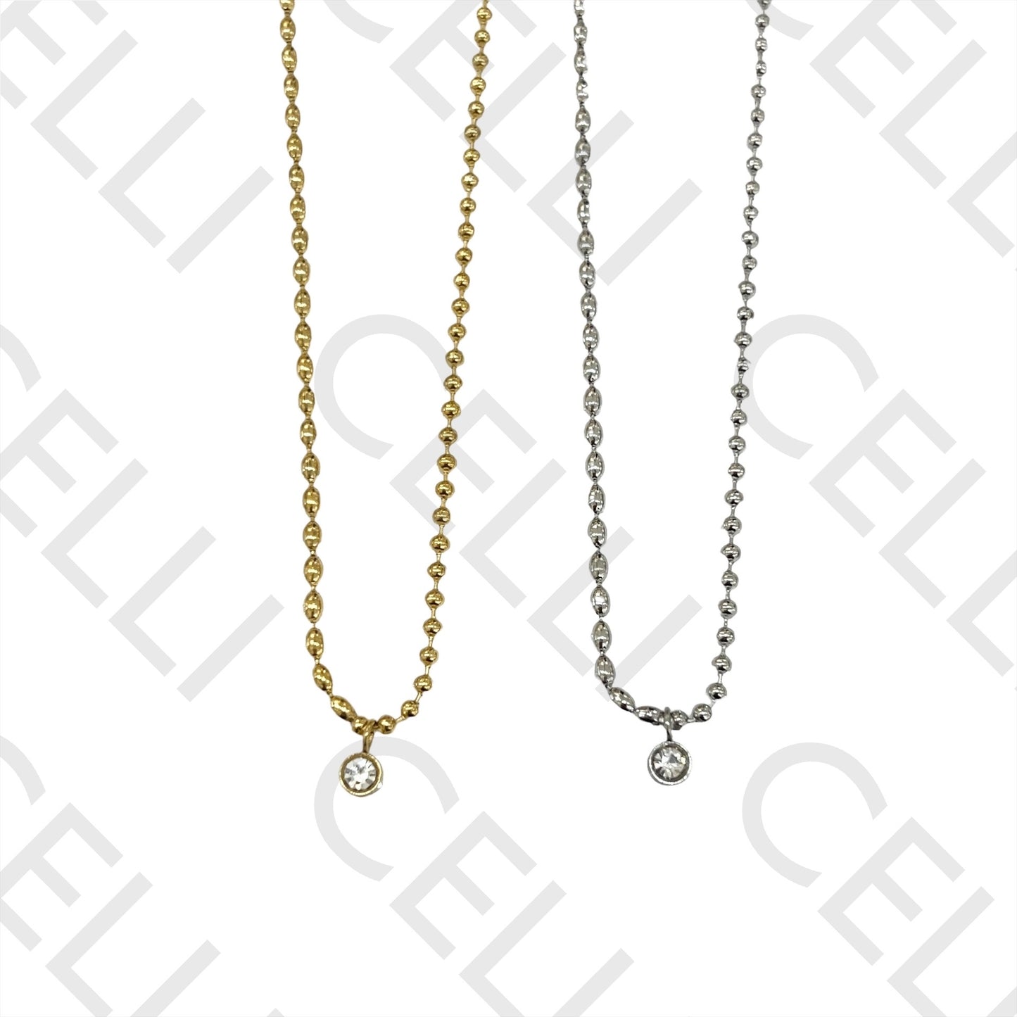 Colar de Aço - ponto de luz