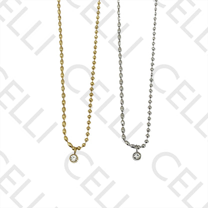 Colar de Aço - ponto de luz