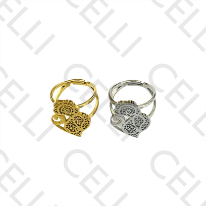 Anillo de acero - corazón de viana
