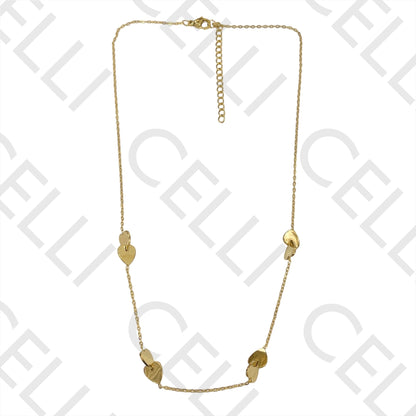 心形间饰不锈钢项链