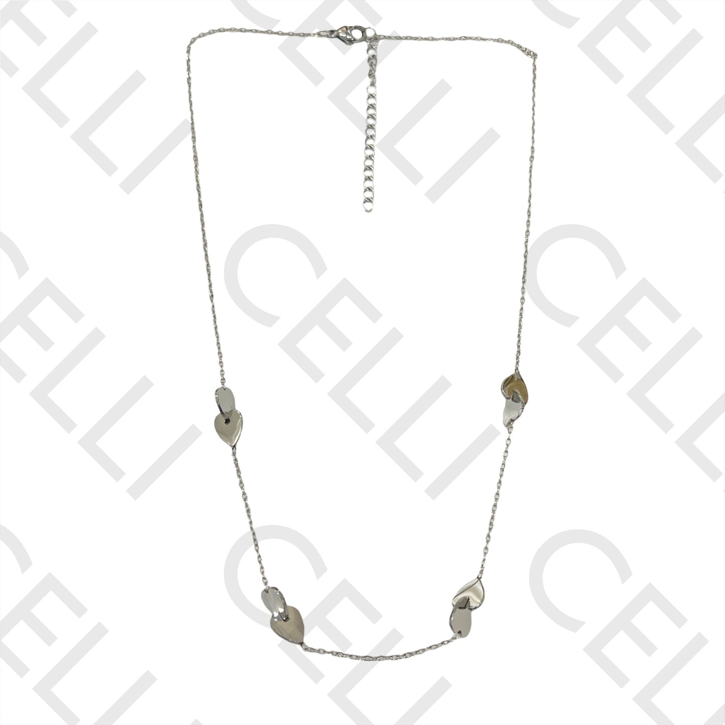 心形间饰不锈钢项链