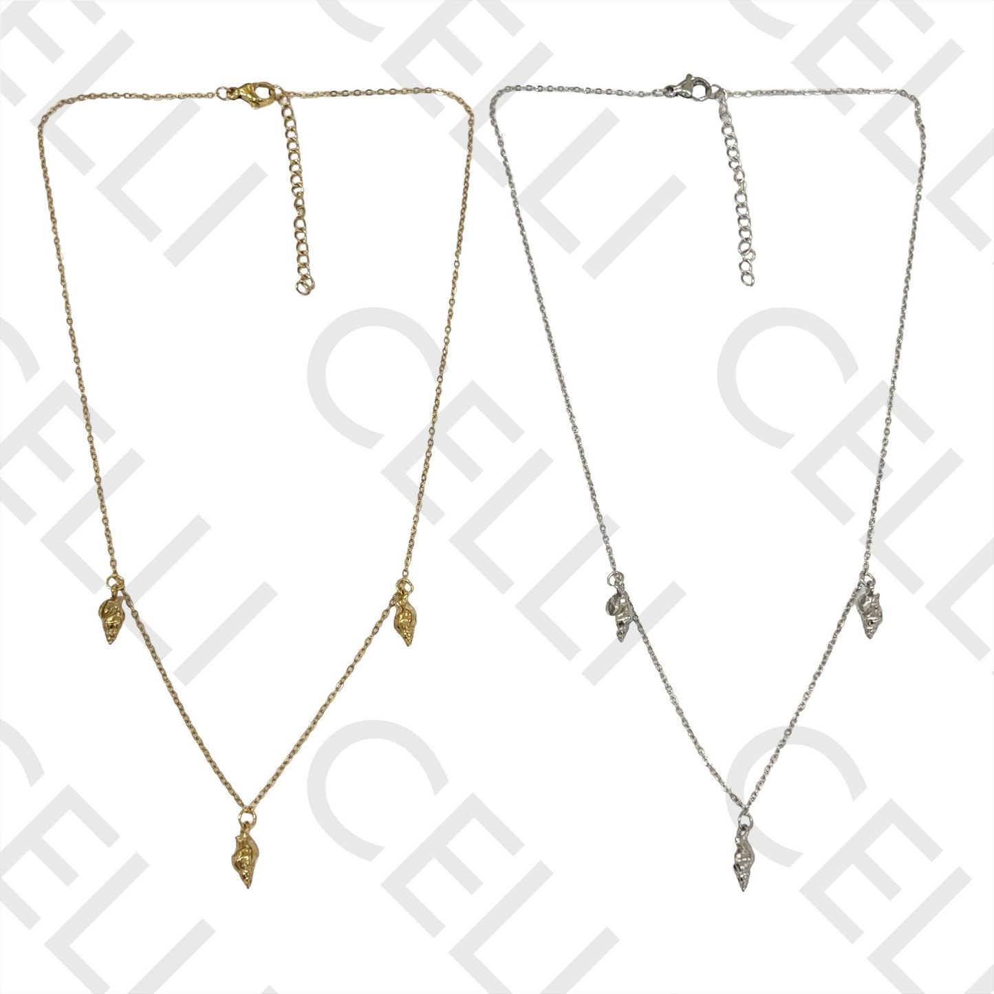 钢制项链 - 贝壳