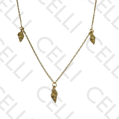 钢制项链 - 贝壳