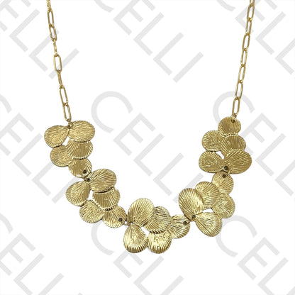 不锈钢项链 - 叶子