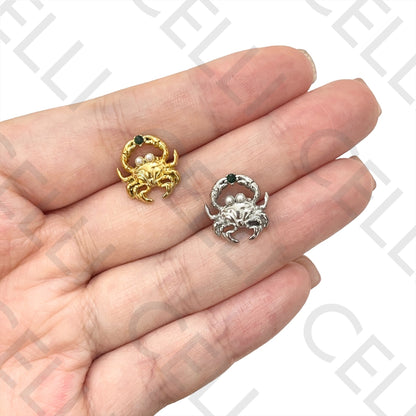 Collar/Pendiente de acero - cangrejo