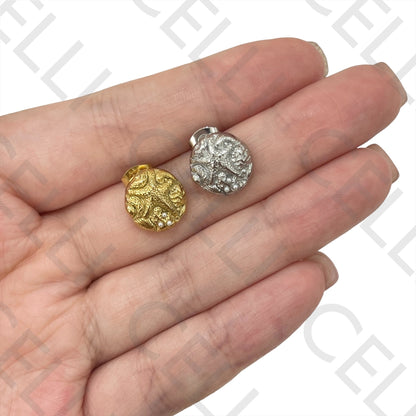 Collar/Pendiente de acero - estrella de mar