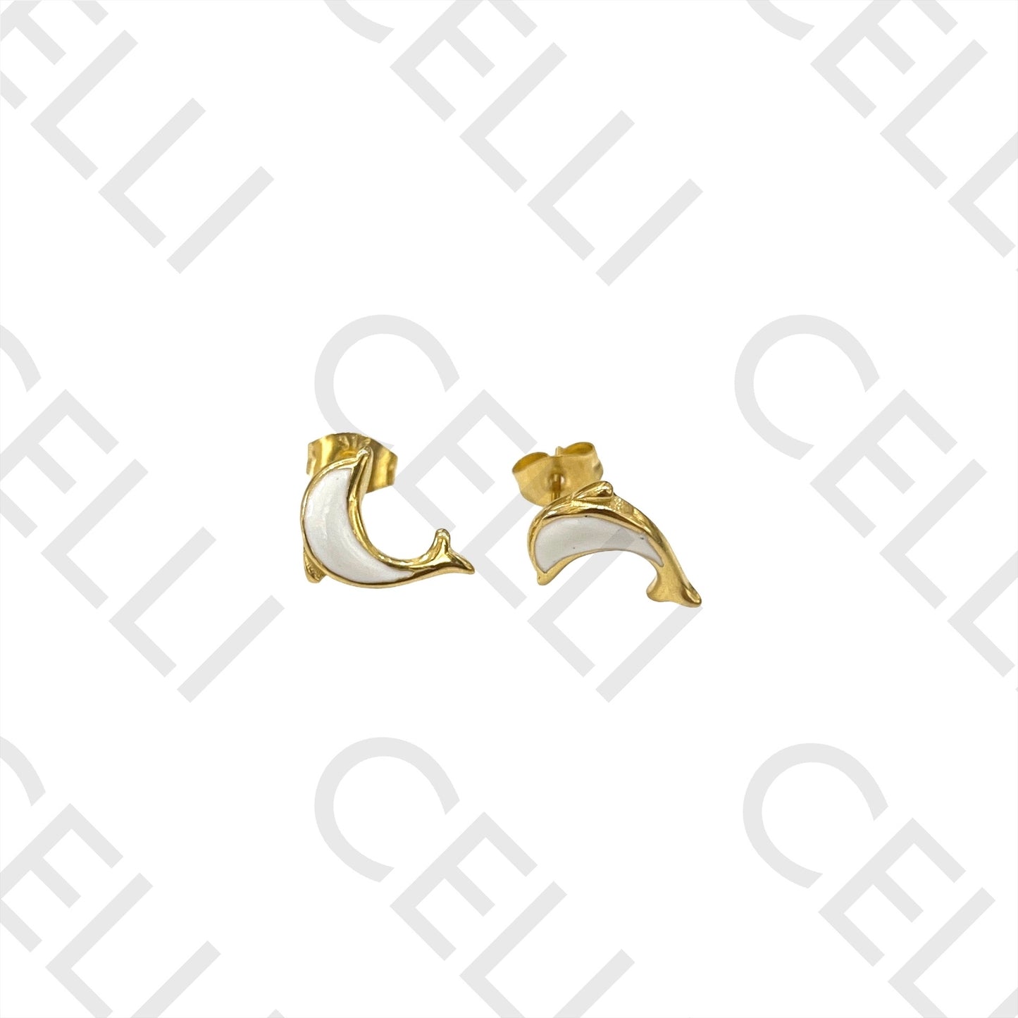 Steel Necklace/Earring - Dolphin