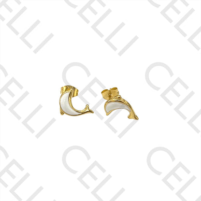 Steel Necklace/Earring - Dolphin