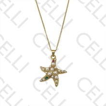 Cargar imagen en el visor de la galería, Collar/Pendiente de acero - estrella de mar
