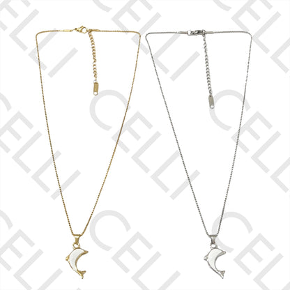 Steel Necklace/Earring - Dolphin