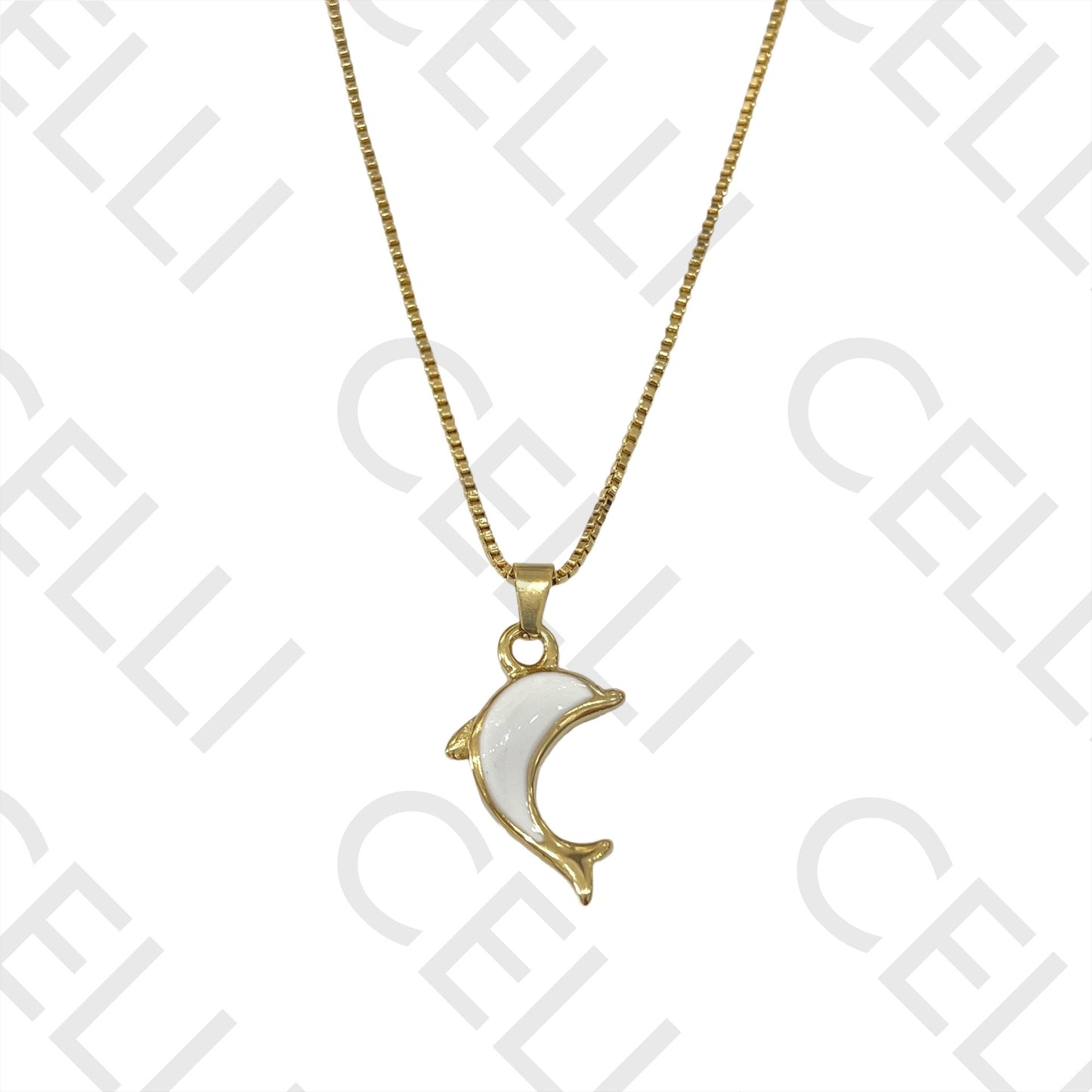 Steel Necklace/Earring - Dolphin