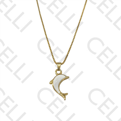 Steel Necklace/Earring - Dolphin