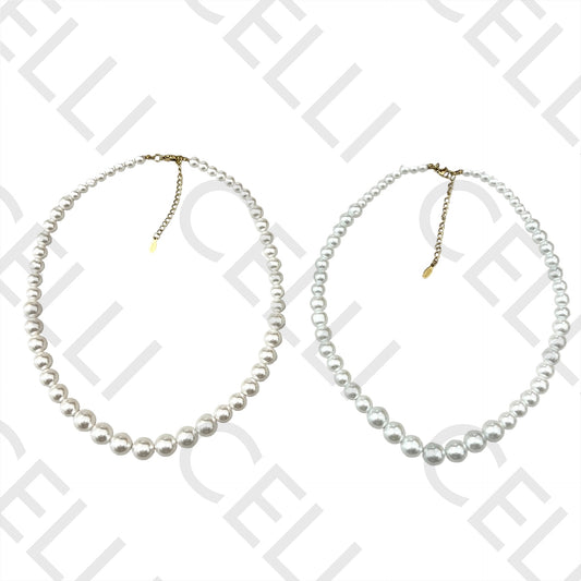 钢制项链 - 珍珠