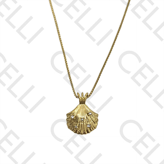 Steel Tail - shell with diamonds