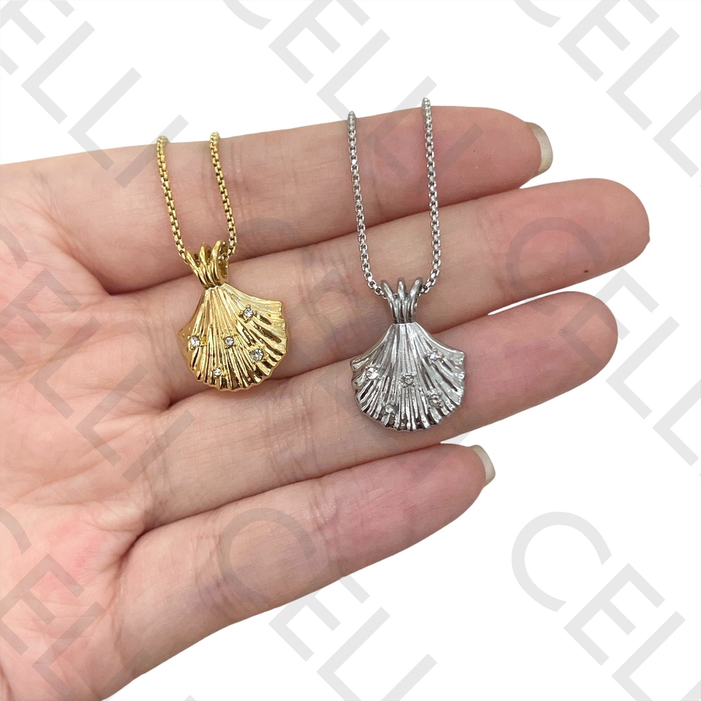 钢制胶 - 带钻贝壳