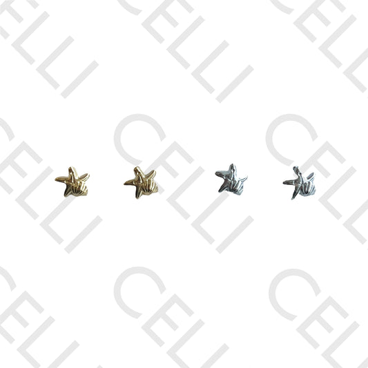 Salto de acero - mini estrella de mar y concha