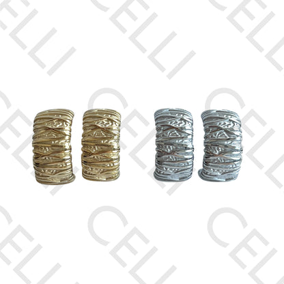 Salto de acero - medio anillo trabajado