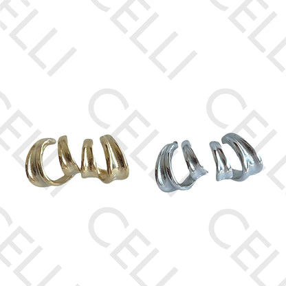 Brinco de aço - argola dupla